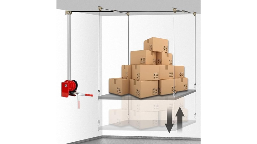 ceiling mounted heavy duty garage storage lift