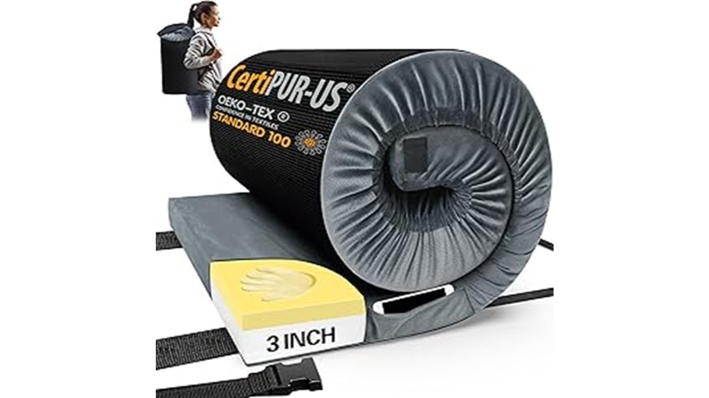 certified memory foam camping mattress