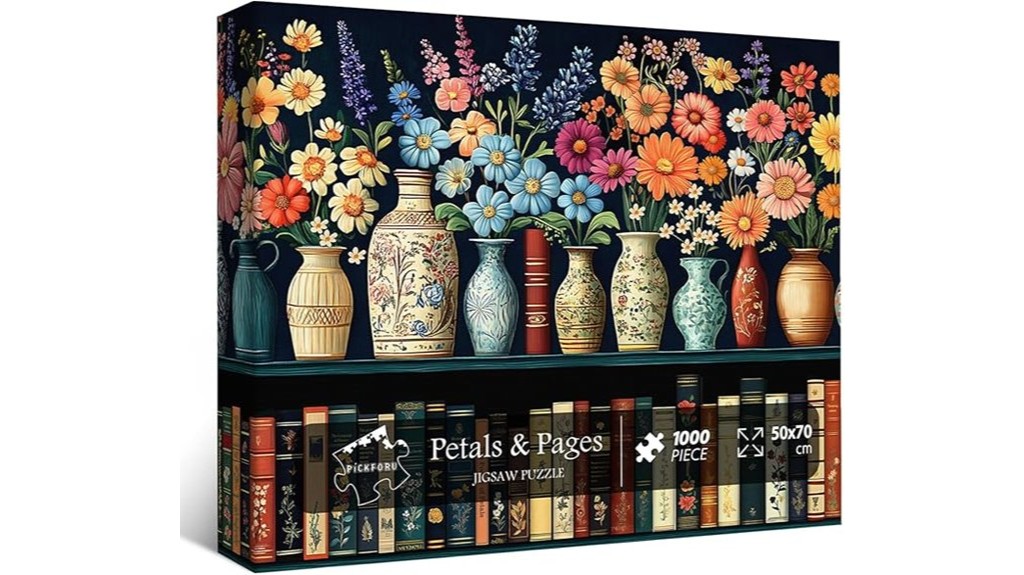 challenging flower themed jigsaw puzzle