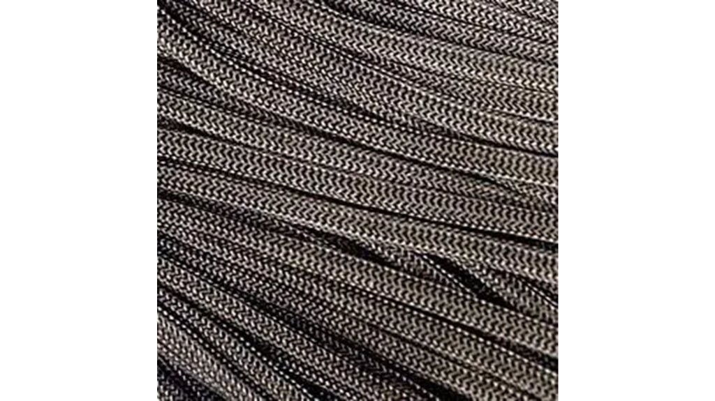 charcoal grey paracord 100 feet