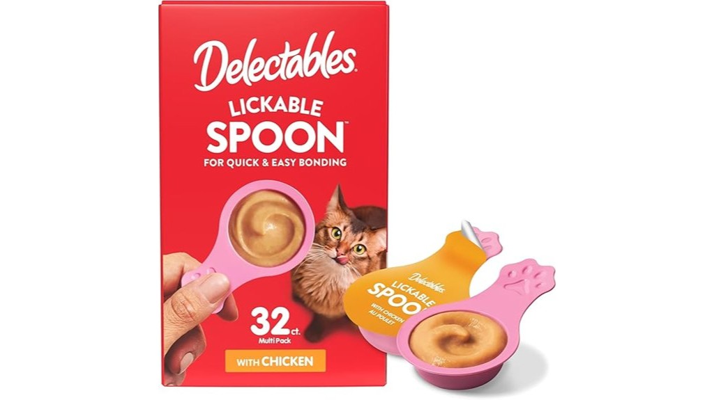chicken flavored cat lickable treats