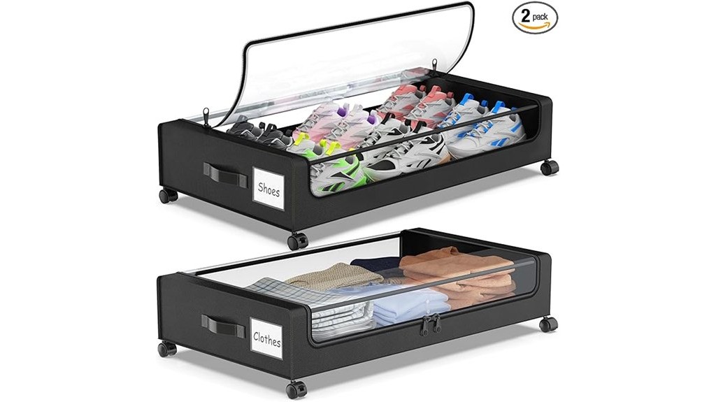 clear lidded wheeled containers