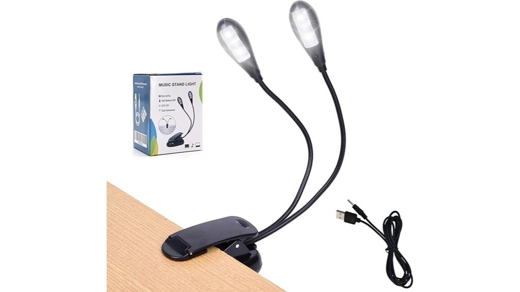 clip on led book light stands