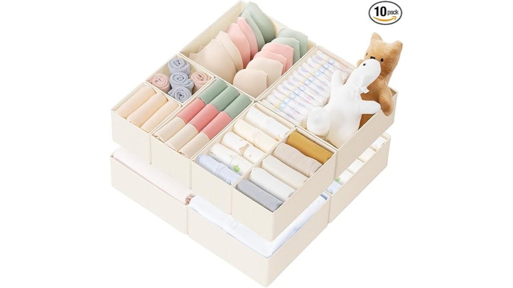 clothes drawer organizer packs