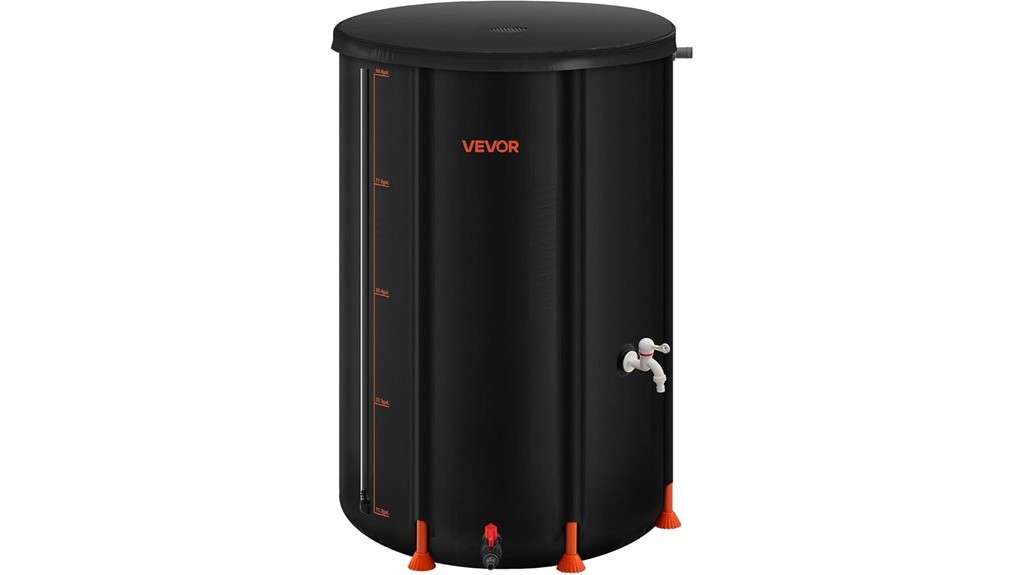 collapsible 100 gallon rain barrel