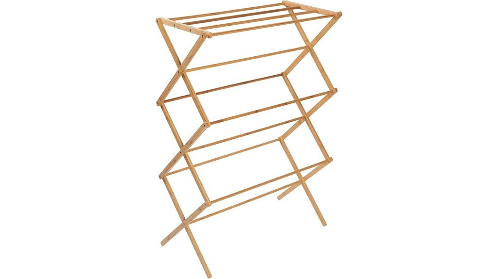 collapsible bamboo drying rack