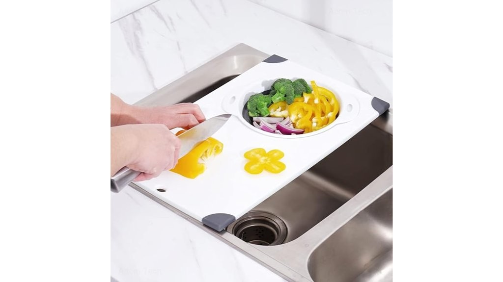 collapsible over the sink cutting board