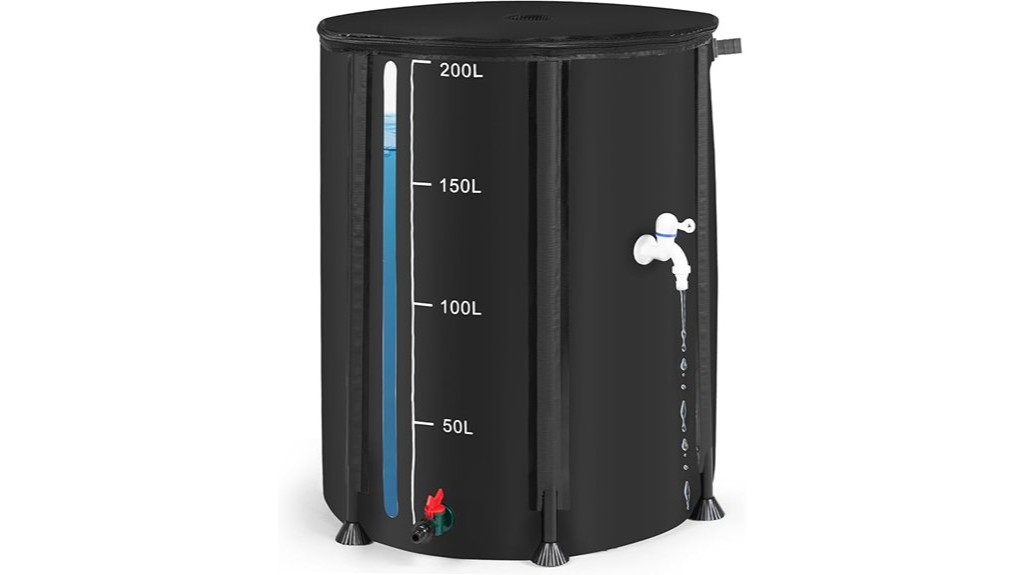 collapsible rain barrel storage system