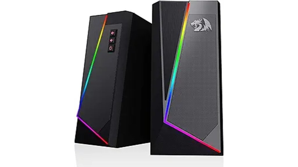 colorful desktop audio speakers