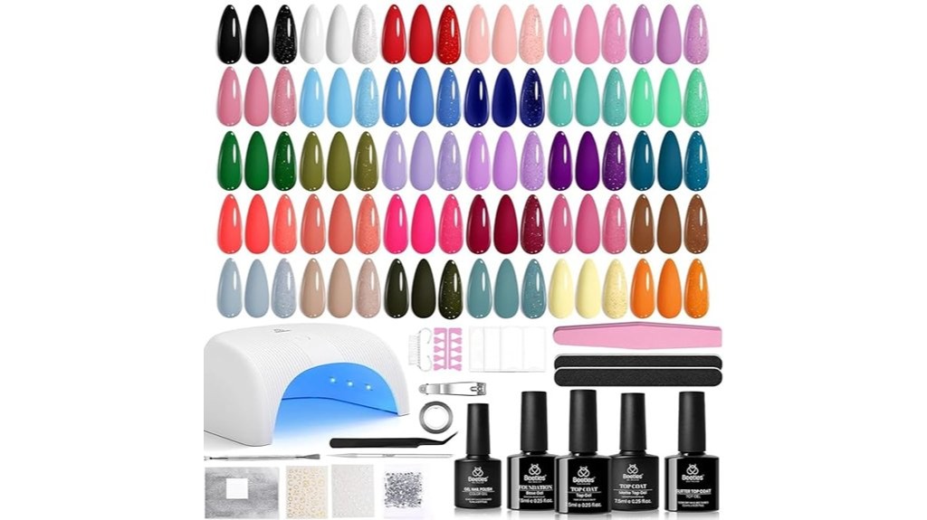 colorful gel nail painting kit