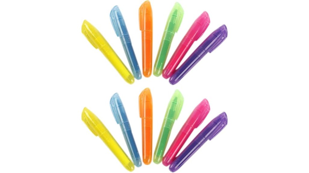 colorful mini pen set