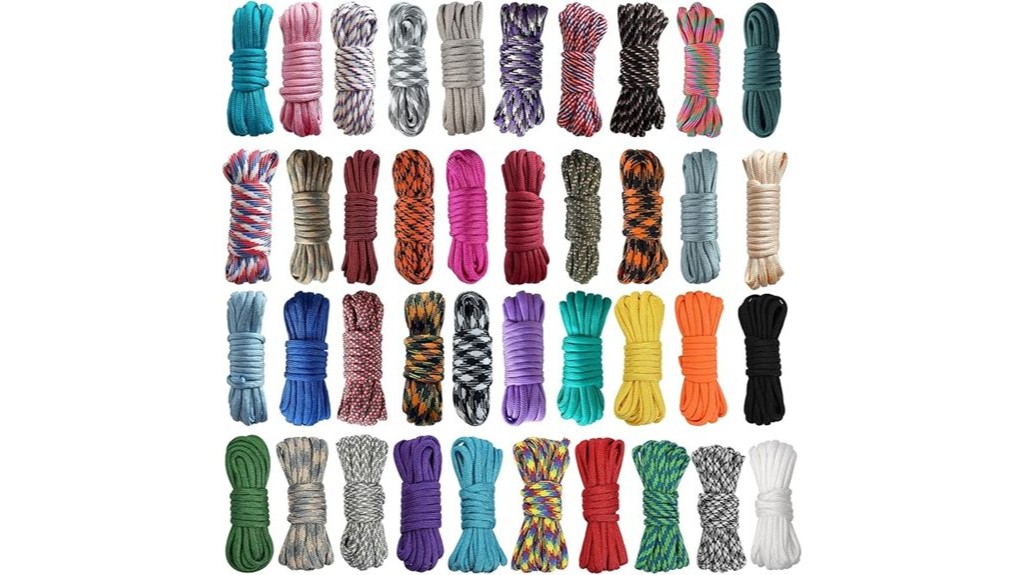colorful paracord crafting kit