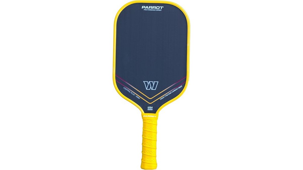 colorful parrot pro formance pickleball paddle