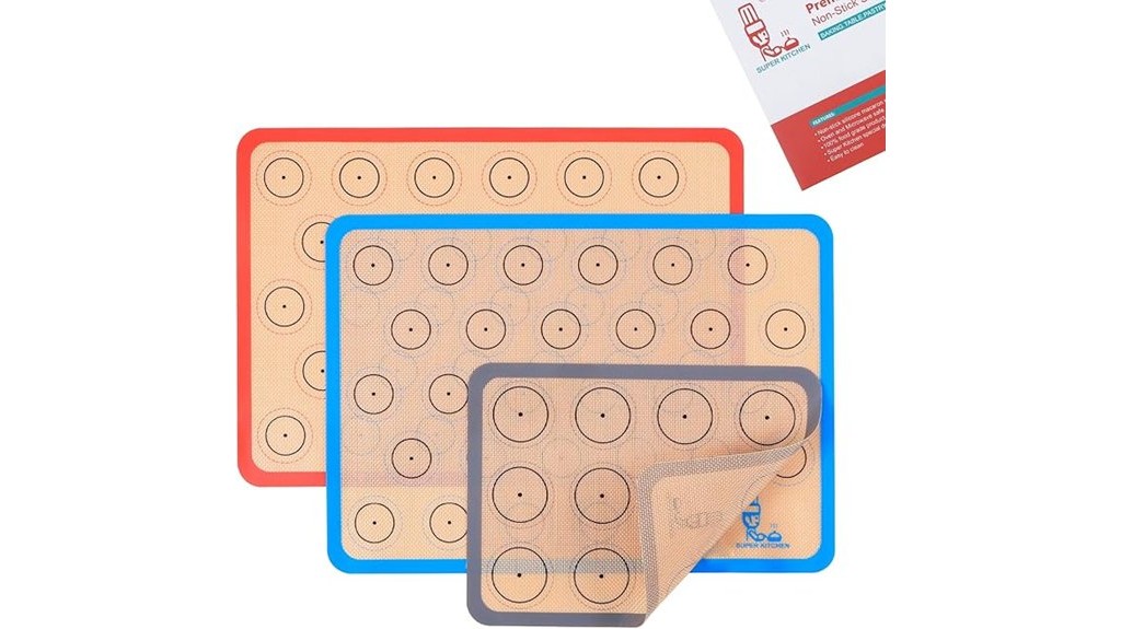 colorful silicone baking mat set