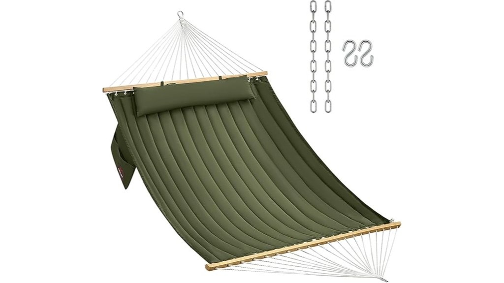 comfy outdoor suspended sleeping space