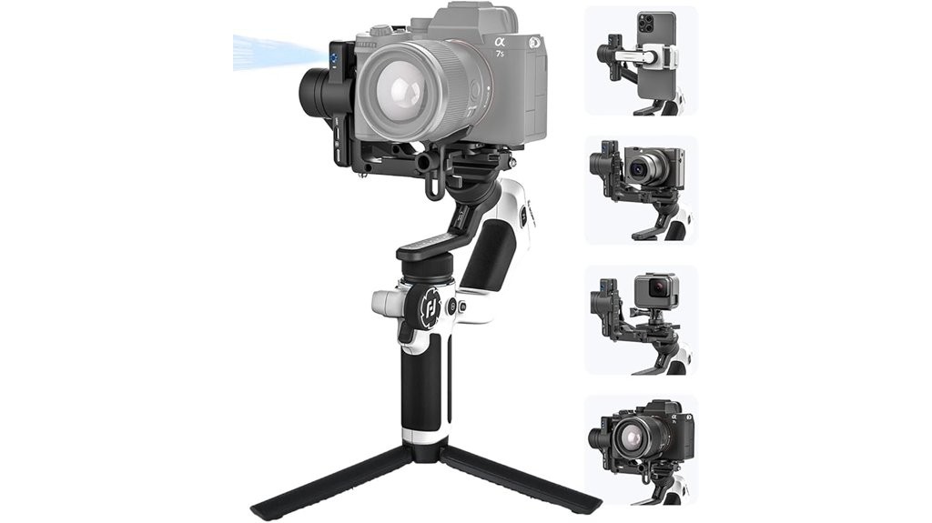 compact 3 axis mirorrless camera stabilizer