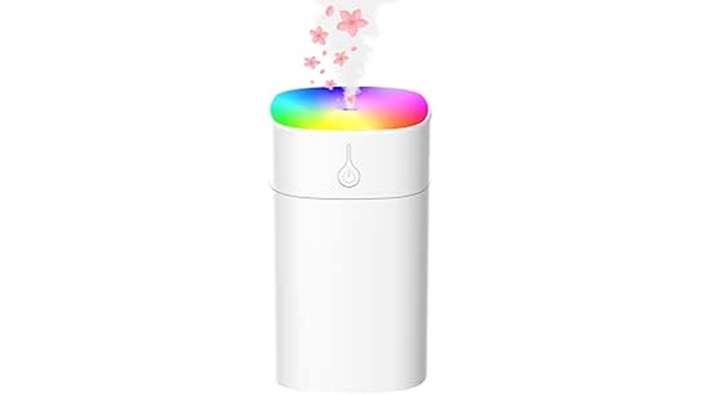 compact bedroom humidifiers 400ml capacity