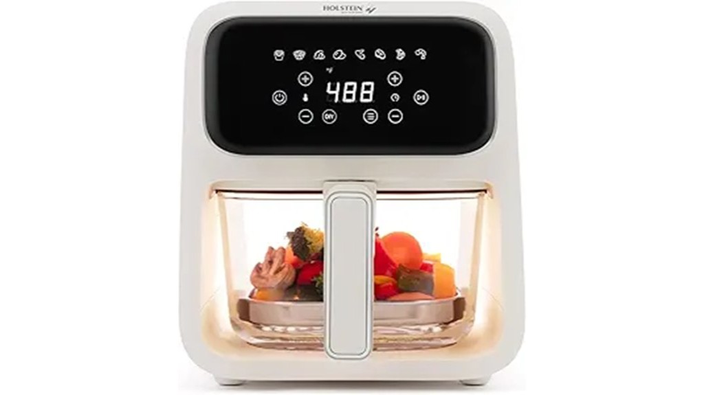 compact digital air fryer appliance
