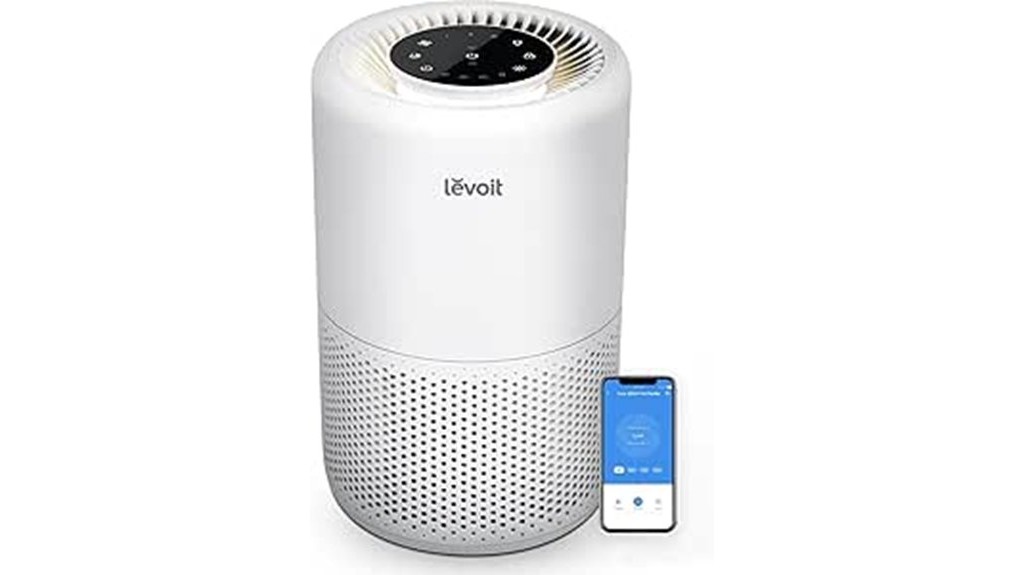 compact efficient whisper quiet home air purifier