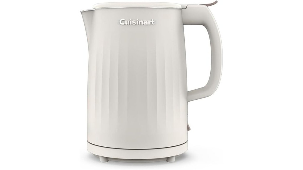 compact electric kettle with double wall