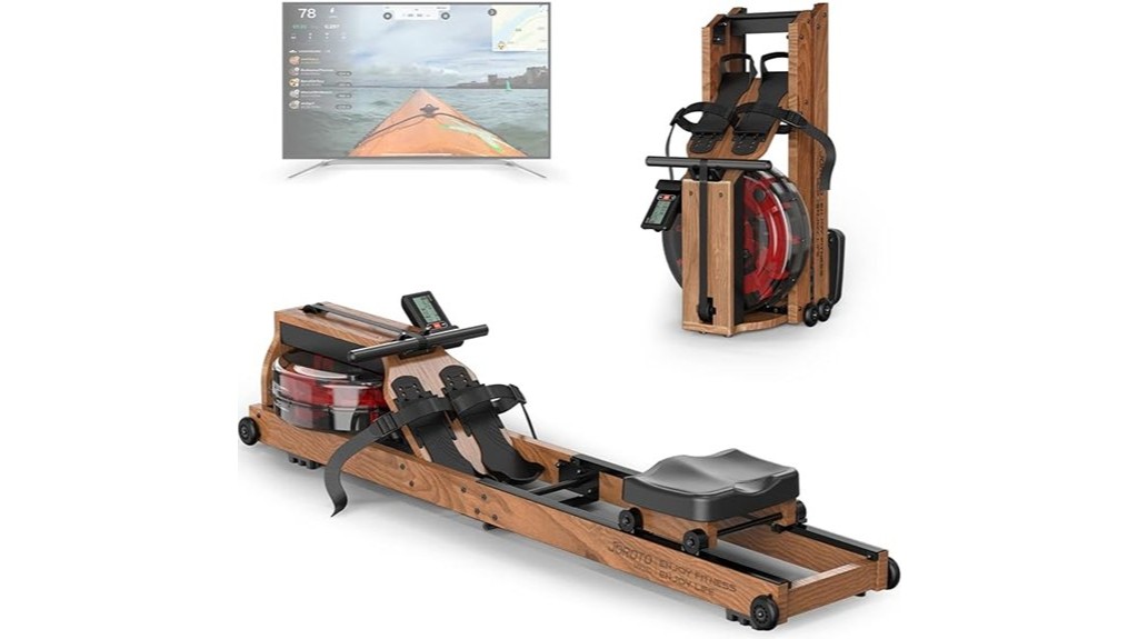 compact foldable home use rowing machine