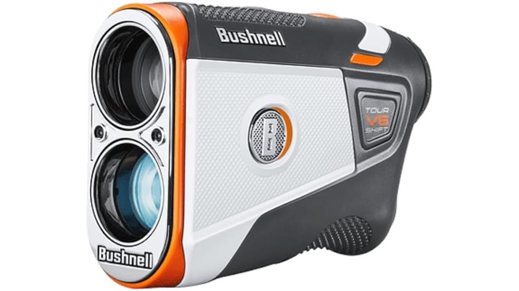 compact golf rangefinder with color design