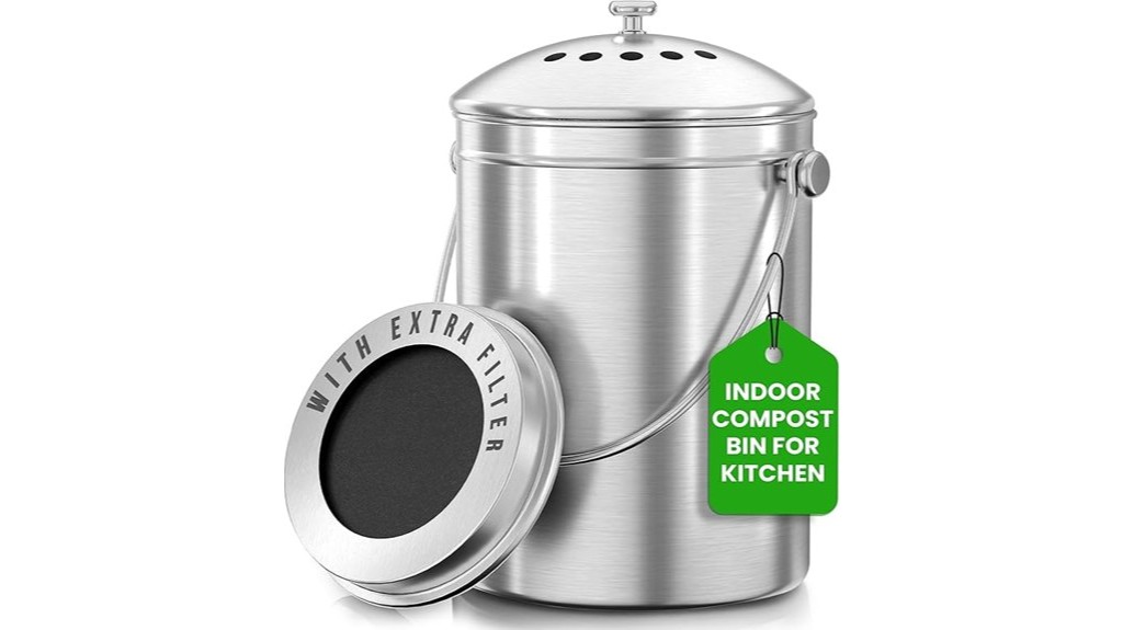 compact kitchen compost bin