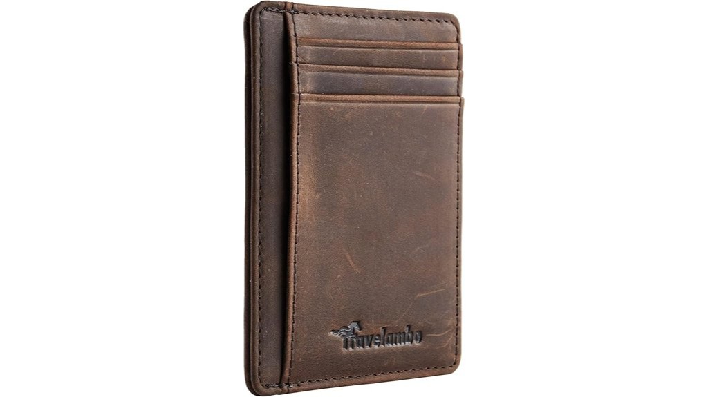 compact minimalist leather wallet