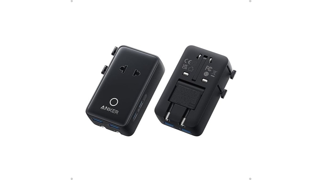 compact multi port power adapter