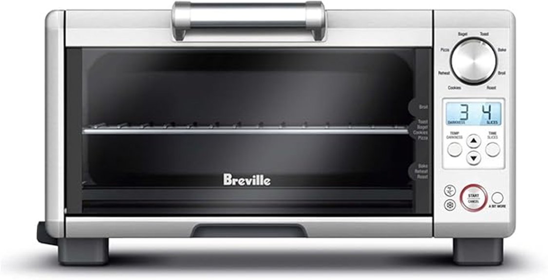 compact smart countertop toaster oven