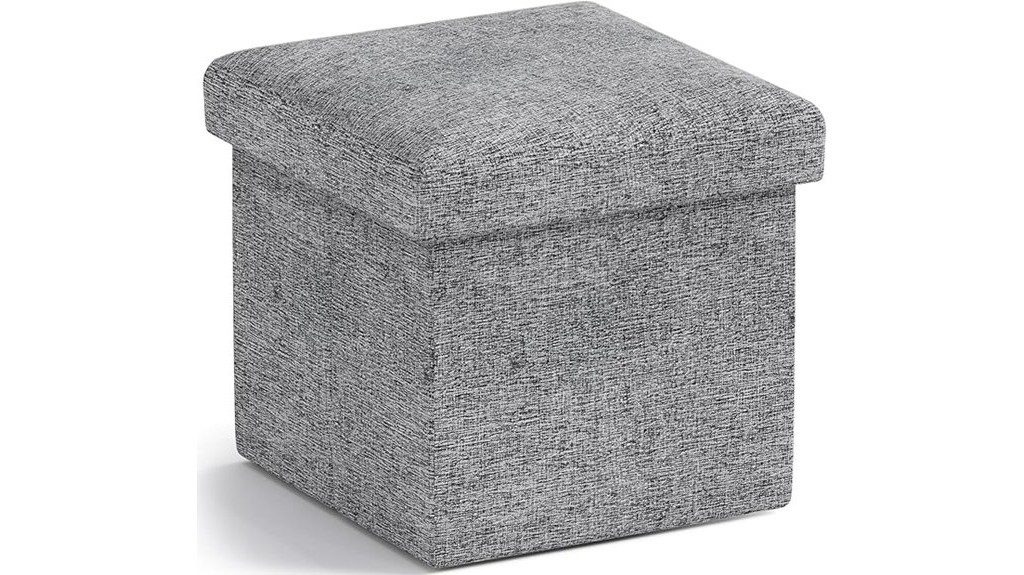 compact upholstered storage cube