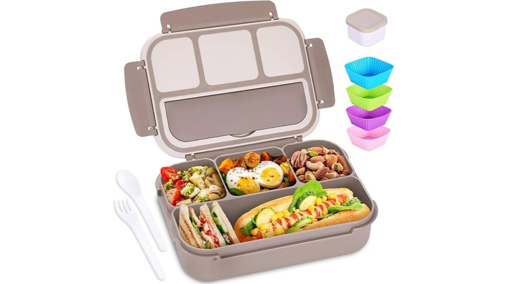 compartmentalized adult lunchbox for bentos