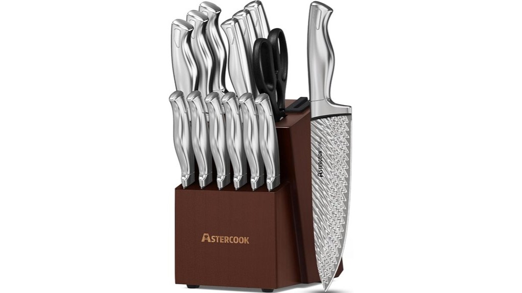 comprehensive knife set with accessories