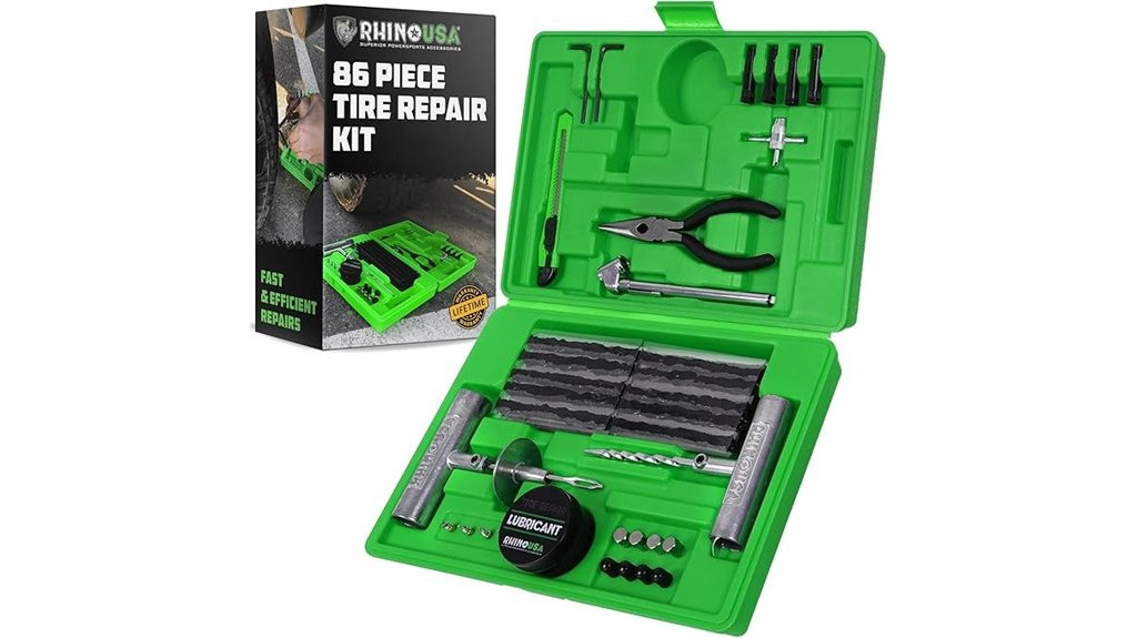 comprehensive tire repair kit for rhinos