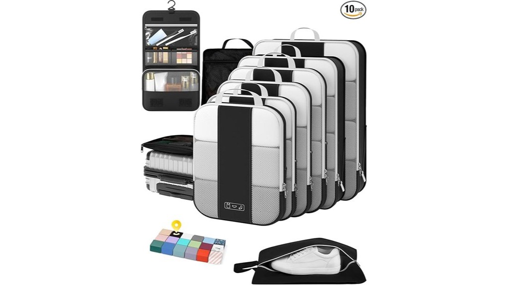 compression packing cubes for travel