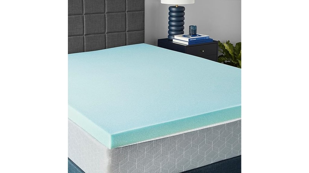 cooling memory foam mattress topper queen size