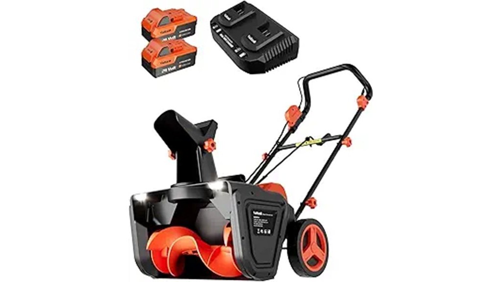 cordless 48v dual battery snow blower