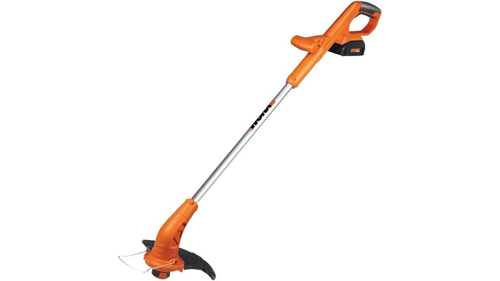 cordless battery powered string trimmer and edger