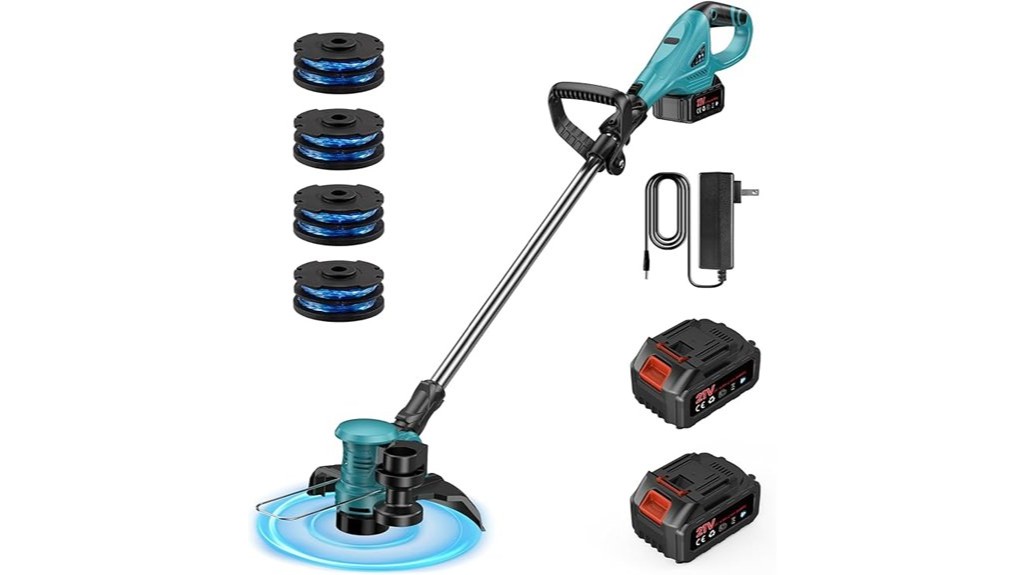 cordless battery powered string trimmer