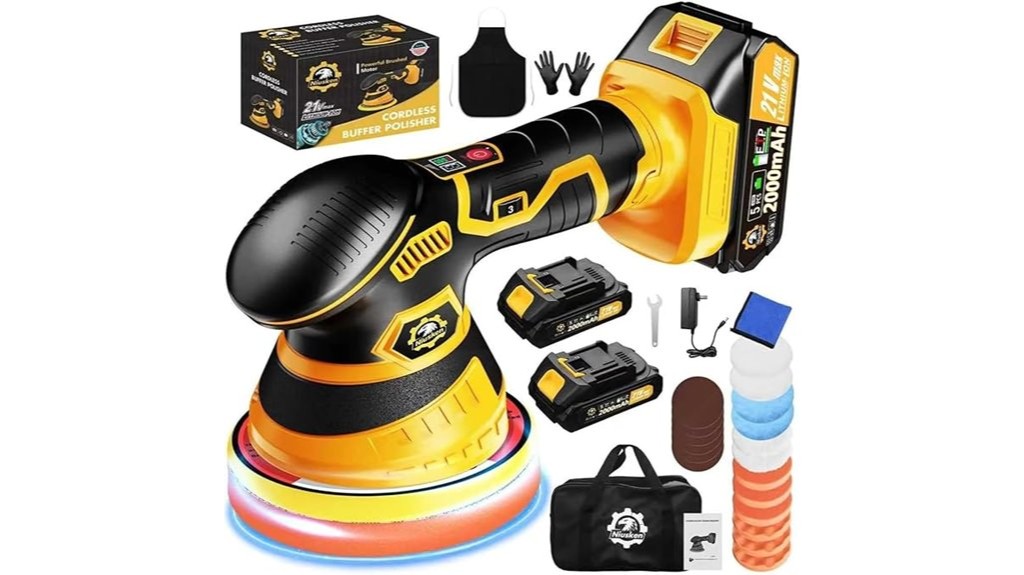 cordless car buffer polisher kit