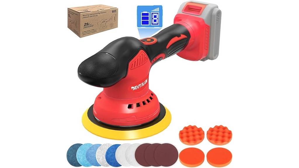 cordless car buffer polisher kit