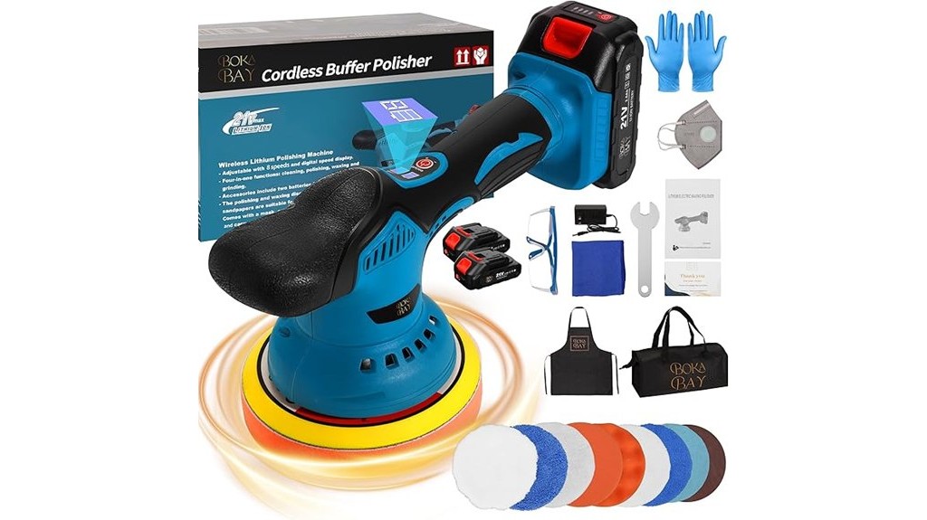 cordless car buffing polisher kit