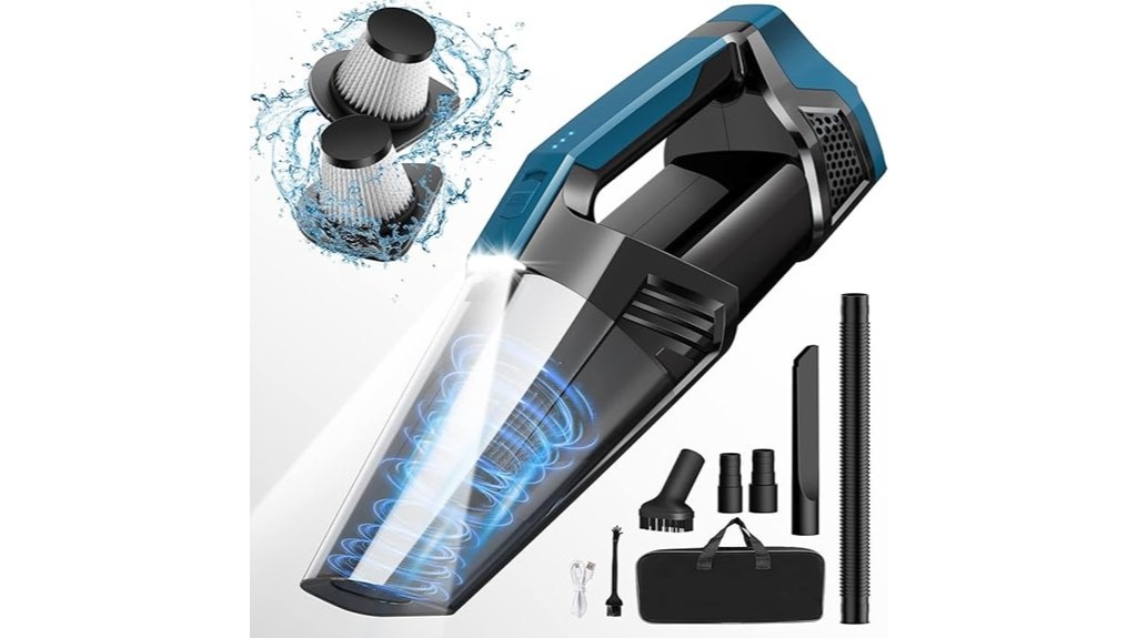 cordless car vacuum with led