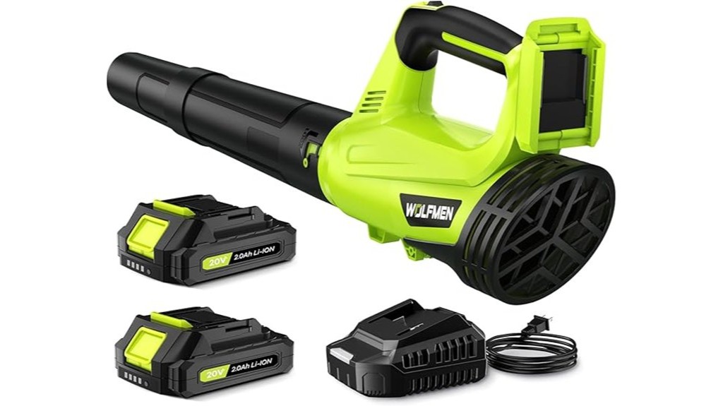 cordless electric battery powered leaf blower