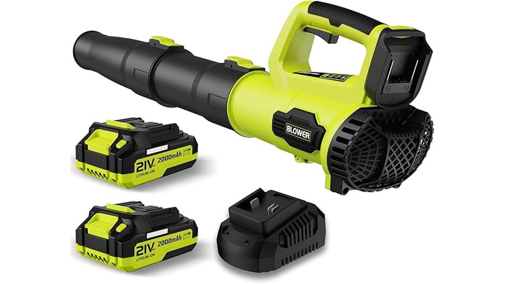 cordless electric leaf blower with batteries