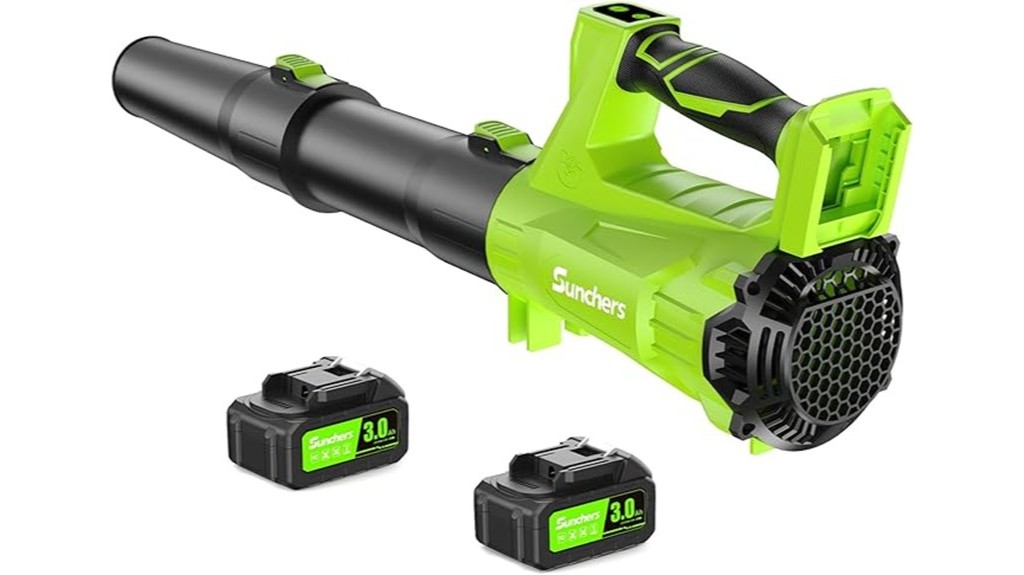 cordless electric leaf blower with batteries
