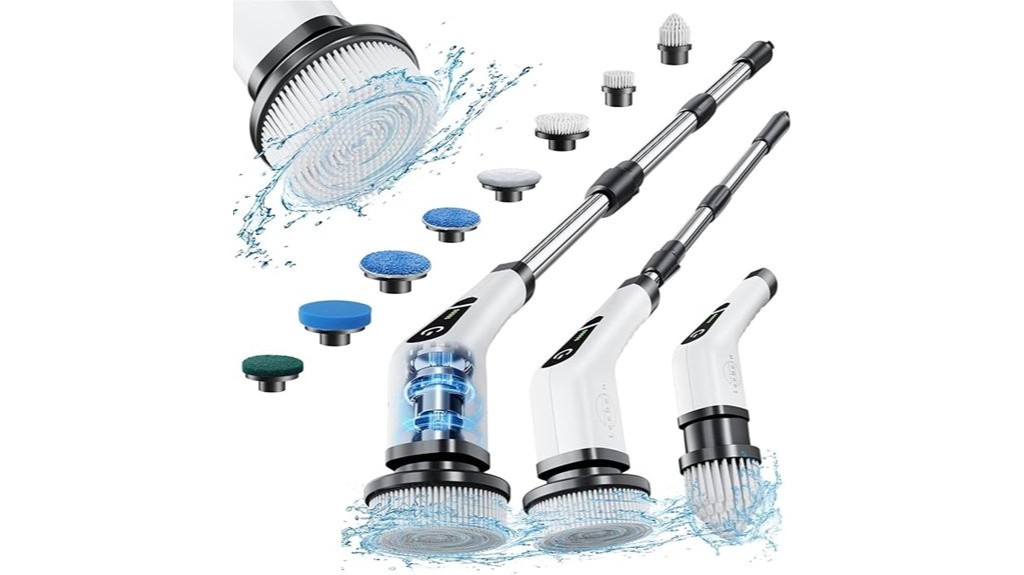 cordless electric spinning scrubber