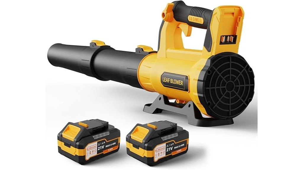 cordless leaf blower with batteries