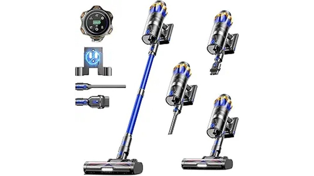 cordless self standing touch screen vacuum