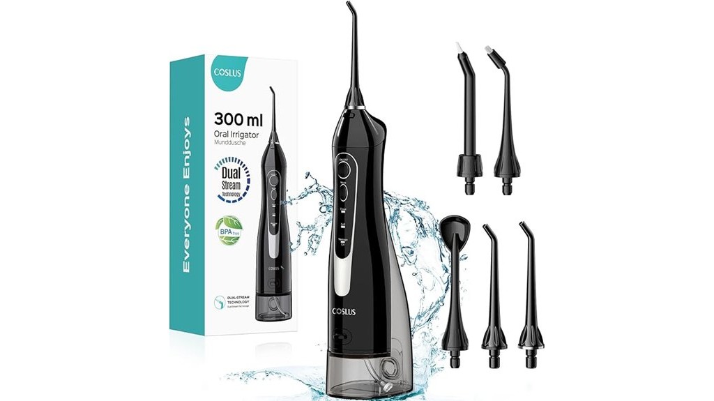 cordless water dental cleaning device